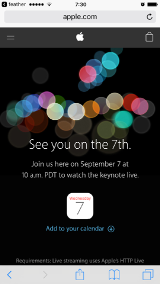 Apple Events - Keynote September 2016