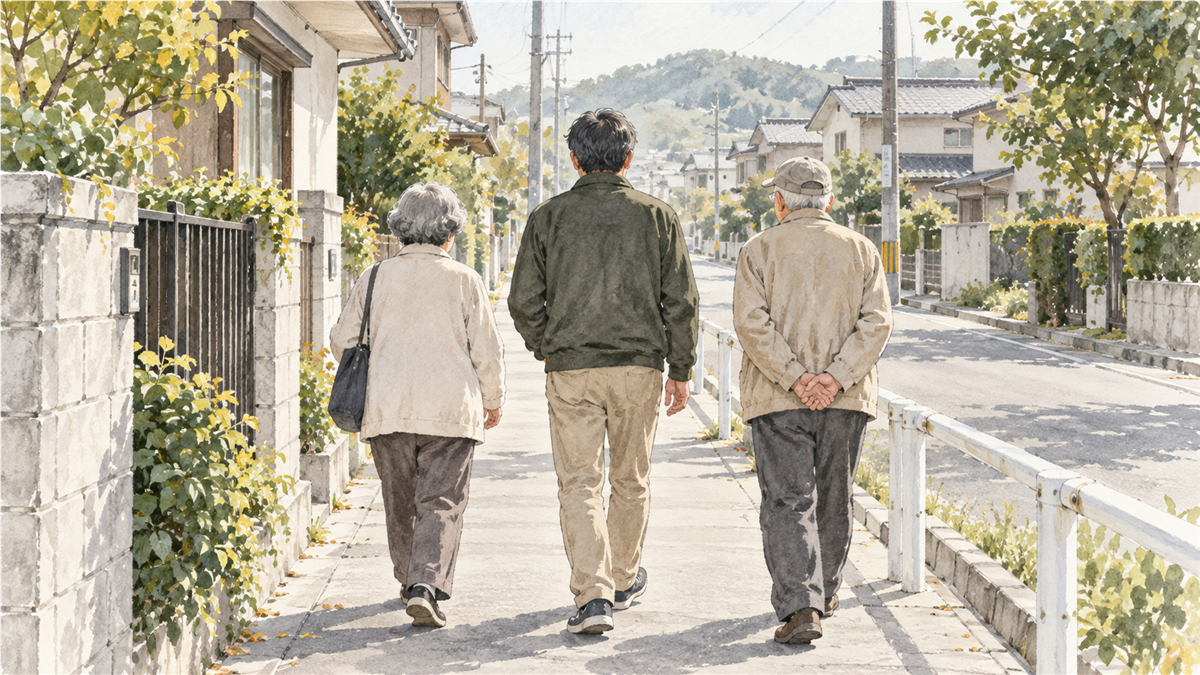 両親との時間をこれから増やしたい気持ちを表すイラスト